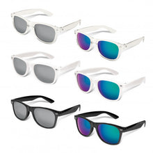 Load image into Gallery viewer, Custom Printed Malibu Premium Sunglasses - Mirror Lens with Logo