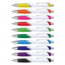Load image into Gallery viewer, Custom Printed Borg Pen - White Barrel with Logo