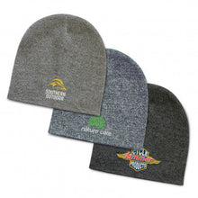 Load image into Gallery viewer, Custom Printed Commando Heather Knit Beanie with Logo