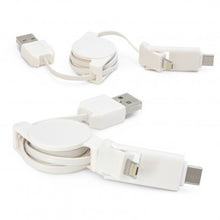 Load image into Gallery viewer, Custom Printed Universal Charging Cable with Logo
