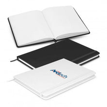 Load image into Gallery viewer, Custom Printed Omega Unlined Notebook with Logo