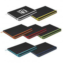 Load image into Gallery viewer, Custom Printed Omega Black Notebook with Logo