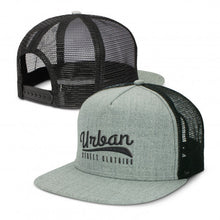 Load image into Gallery viewer, Custom Printed Jackson Flat Peak Trucker Cap with Logo