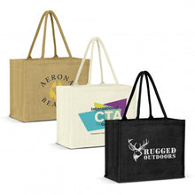 Load image into Gallery viewer, Custom Printed Torino Jute Tote Bags Colour with Logo