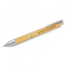Load image into Gallery viewer, Custom Printed Panama Bamboo Pen with Logo