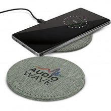 Load image into Gallery viewer, Custom Printed Hadron Wireless Charger- Fabric with Logo