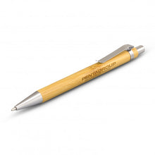 Load image into Gallery viewer, Custom Printed Ancona Bamboo Pen with Logo