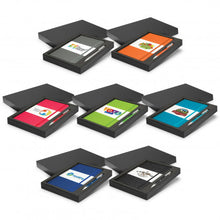 Load image into Gallery viewer, Custom Printed Alexis Notebook and Pen Gift Set with Logo