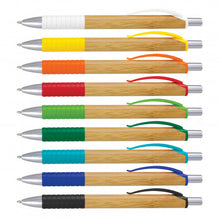 Load image into Gallery viewer, Custom Printed Trinity Bamboo Pen with Logo