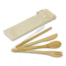 Load image into Gallery viewer, Bamboo Cutlery Set