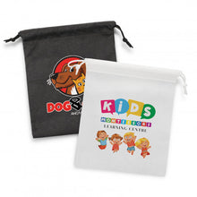 Load image into Gallery viewer, Custom Printed Drawstring Gift Bags Medium with Logo
