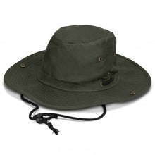 Load image into Gallery viewer, Oilskin Wide Brim Hat