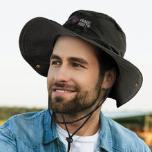 Load image into Gallery viewer, Custom Printed Oilskin Wide Brim Hat with Logo
