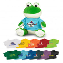 Load image into Gallery viewer, Custom Printed Frog Plush Toy with Logo