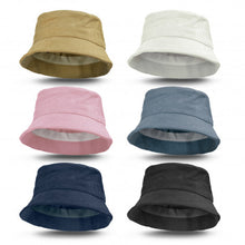 Load image into Gallery viewer, Custom Printed Madura Corduroy Bucket Hat with Logo