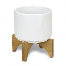 Load image into Gallery viewer, Planter with Bamboo Base