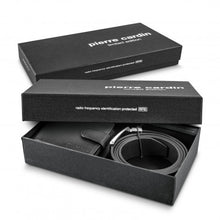 Load image into Gallery viewer, Custom Printed Pierre Cardin Leather Wallet Belt Gift Set with Logo