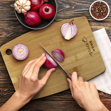 Load image into Gallery viewer, Custom Printed Bamboo Chopping Board with Logo