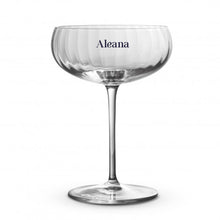 Load image into Gallery viewer, Custom Printed Luigi Bormioli Optica Cocktail Glass with Logo