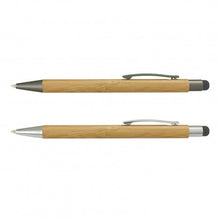 Load image into Gallery viewer, Custom Printed Lancer Bamboo Stylus Pen with Logo