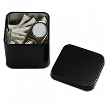 Load image into Gallery viewer, Custom Printed Square Premium Pitch Repairer Tin Black with Logo