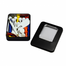 Load image into Gallery viewer, Custom Printed Rectangular Golf Accessories Tin Black with Logo