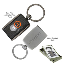 Load image into Gallery viewer, Custom Printed The Carbon Fibre Keychain with Logo