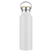 Load image into Gallery viewer, white bamboo lid custom printed promotional drink bottles