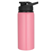 Load image into Gallery viewer, pink plastic flip closure custom printed promotional drink bottles