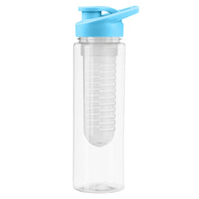 Load image into Gallery viewer, blue fruit infuser custom printed promotional drink bottles