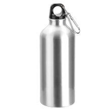 Load image into Gallery viewer, silver carabine screwed custom printed promotional drink bottles