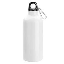 Load image into Gallery viewer, white carabine screwed custom printed promotional drink bottles