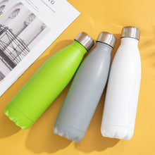 Load image into Gallery viewer, Matt metal leak proof custom printed promotional drink bottles
