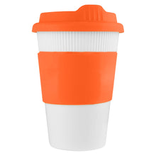 Load image into Gallery viewer, orange eco friendly custom printed promotional ecco kuppas