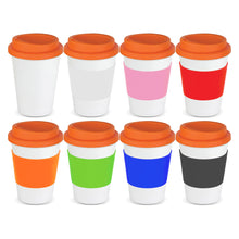 Load image into Gallery viewer, orange eco friendly custom printed promotional ecco kuppas