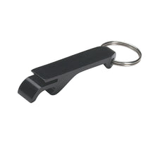 Load image into Gallery viewer, black premium custom printed promotional bottle opener key rings