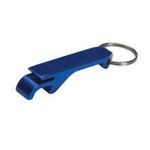 Load image into Gallery viewer, blue premium custom printed promotional bottle opener key rings
