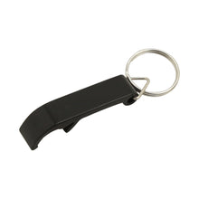 Load image into Gallery viewer, black premium custom printed promotional bottle opener key rings