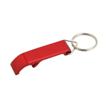 Load image into Gallery viewer, red premium custom printed promotional bottle opener key rings