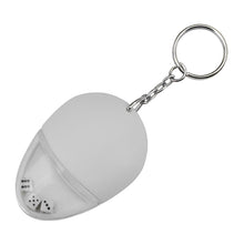 Load image into Gallery viewer, white plastic mouse custom printed promotional bottle opener key rings