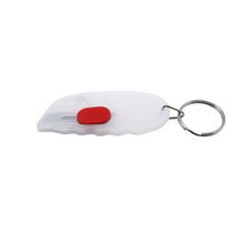 Load image into Gallery viewer, red mini cutter custom printed promotional key rings