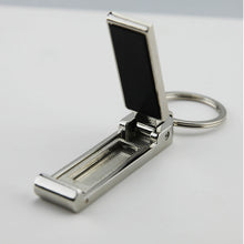 Load image into Gallery viewer, silver mobile custom printed promotional key rings