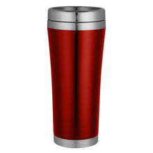 Load image into Gallery viewer, red eco friendly custom printed promotional stainless steel mugs