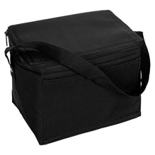 Load image into Gallery viewer, black zipped lid custom printed promotional cooler bags