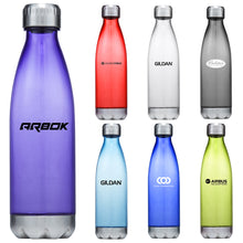 Load image into Gallery viewer, Custom Printed Quencher 700ml Plastic Water Bottle with Logo