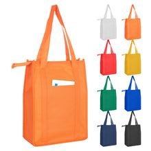 Load image into Gallery viewer, Custom Printed Non Woven Cooler Bag with Top Zip Closure with Logo