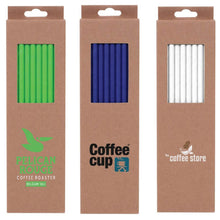 Load image into Gallery viewer, Custom Printed Mili Paper Straws with Logo