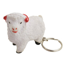 Load image into Gallery viewer, Custom Printed Stress Sheep Key Ring with Logo