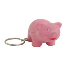 Load image into Gallery viewer, Custom Printed Stress Pig Key Ring with Logo