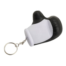 Load image into Gallery viewer, white  glove custom printed promotional stress key rings